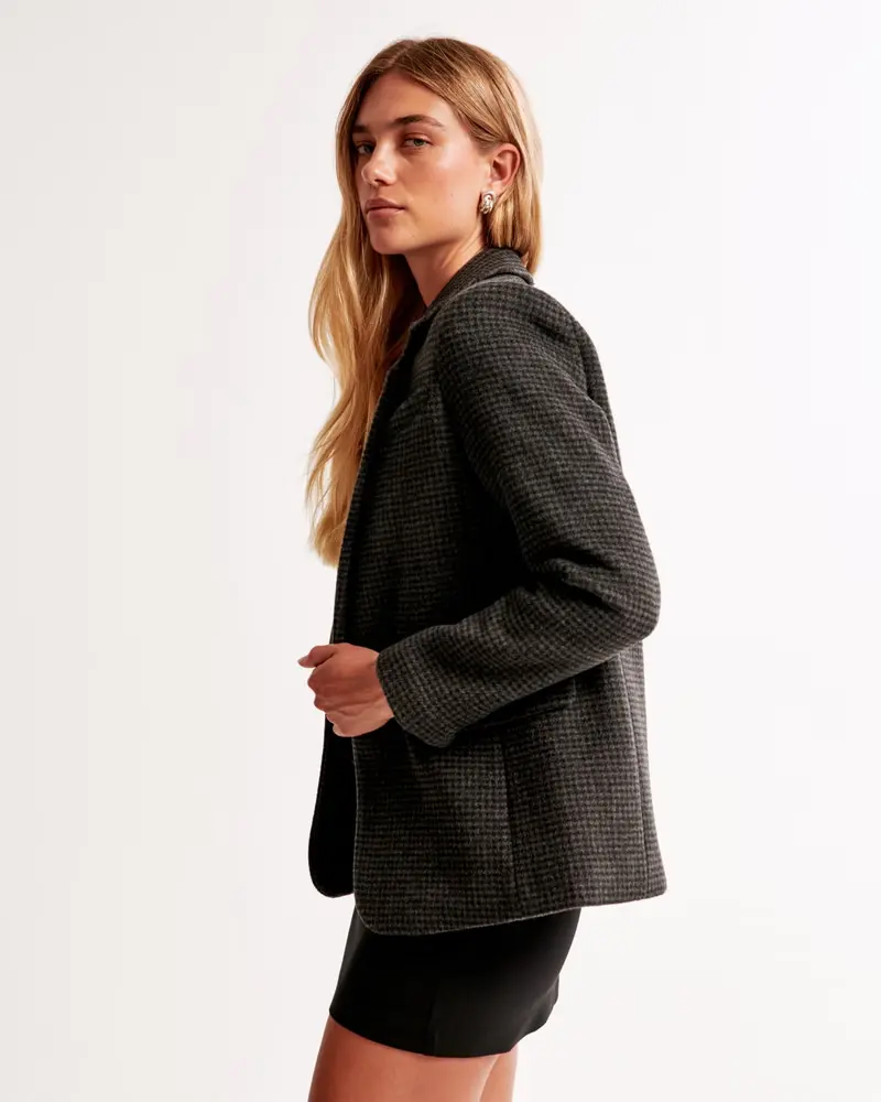 Wool-Blend Blazer